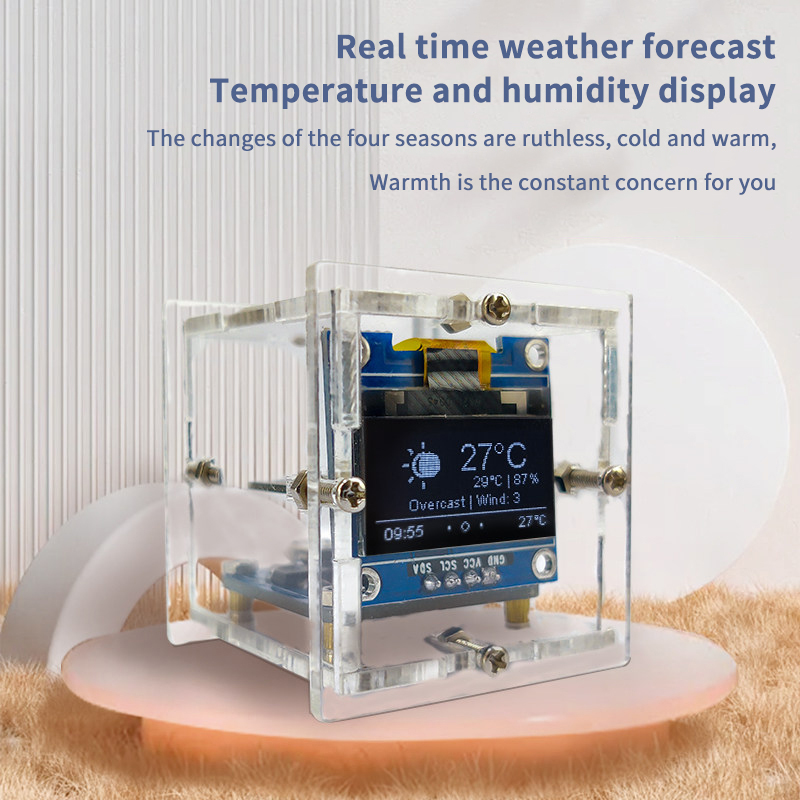 ESP8266 Mini Weather Clock Kit - Diy Electronics Gadgets avis et prix