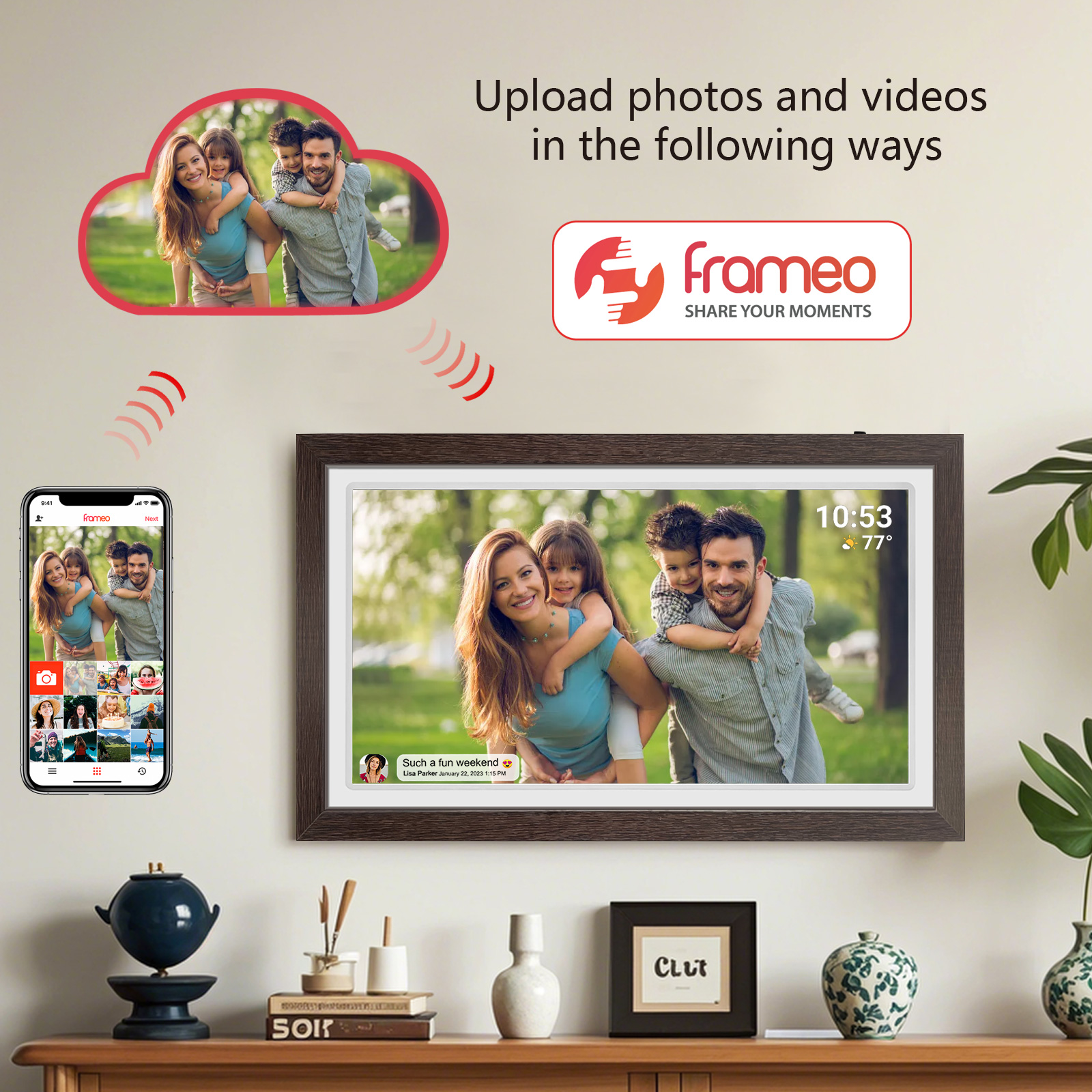 21.5-Inch WiFi digital photo f - Digital Photo Frame Wifi avis et prix