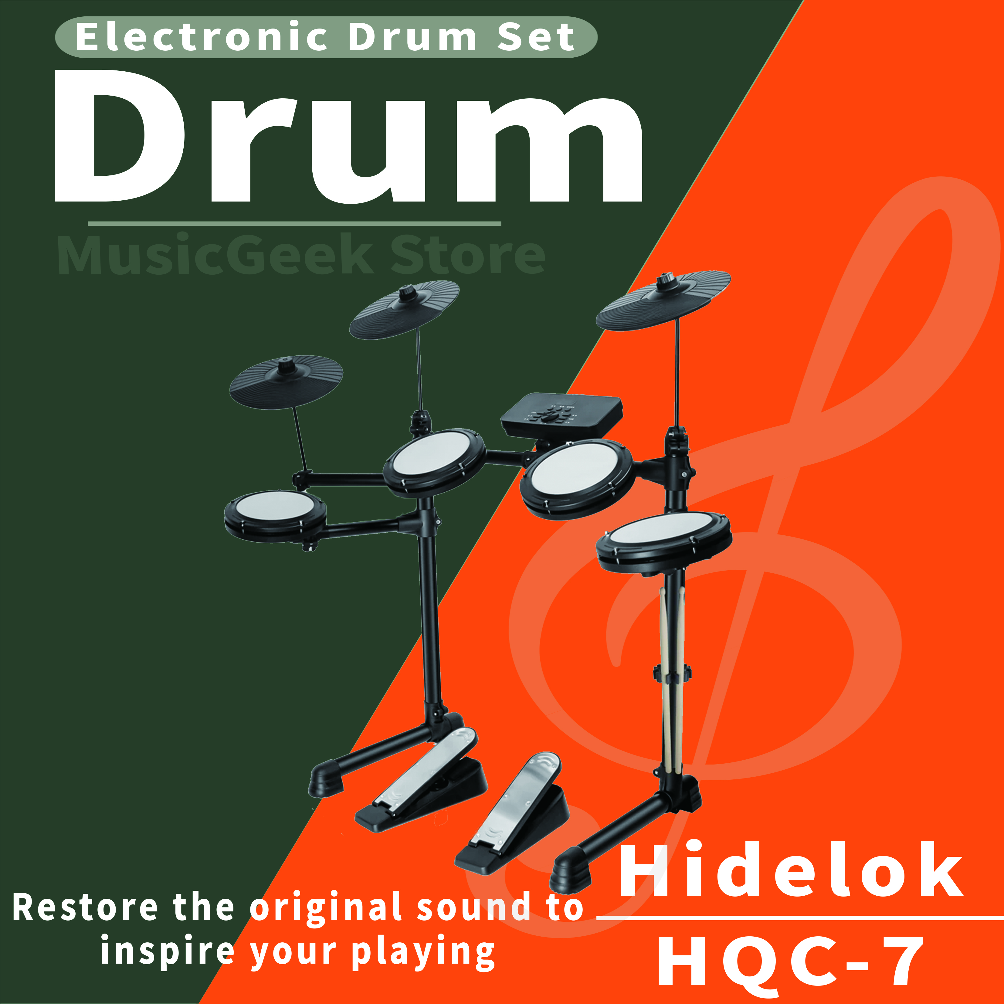 Electronic Drum Kit HQC-7 4 Dr - Election Electronics & Gadgets Store Woocommerce Theme avis et prix