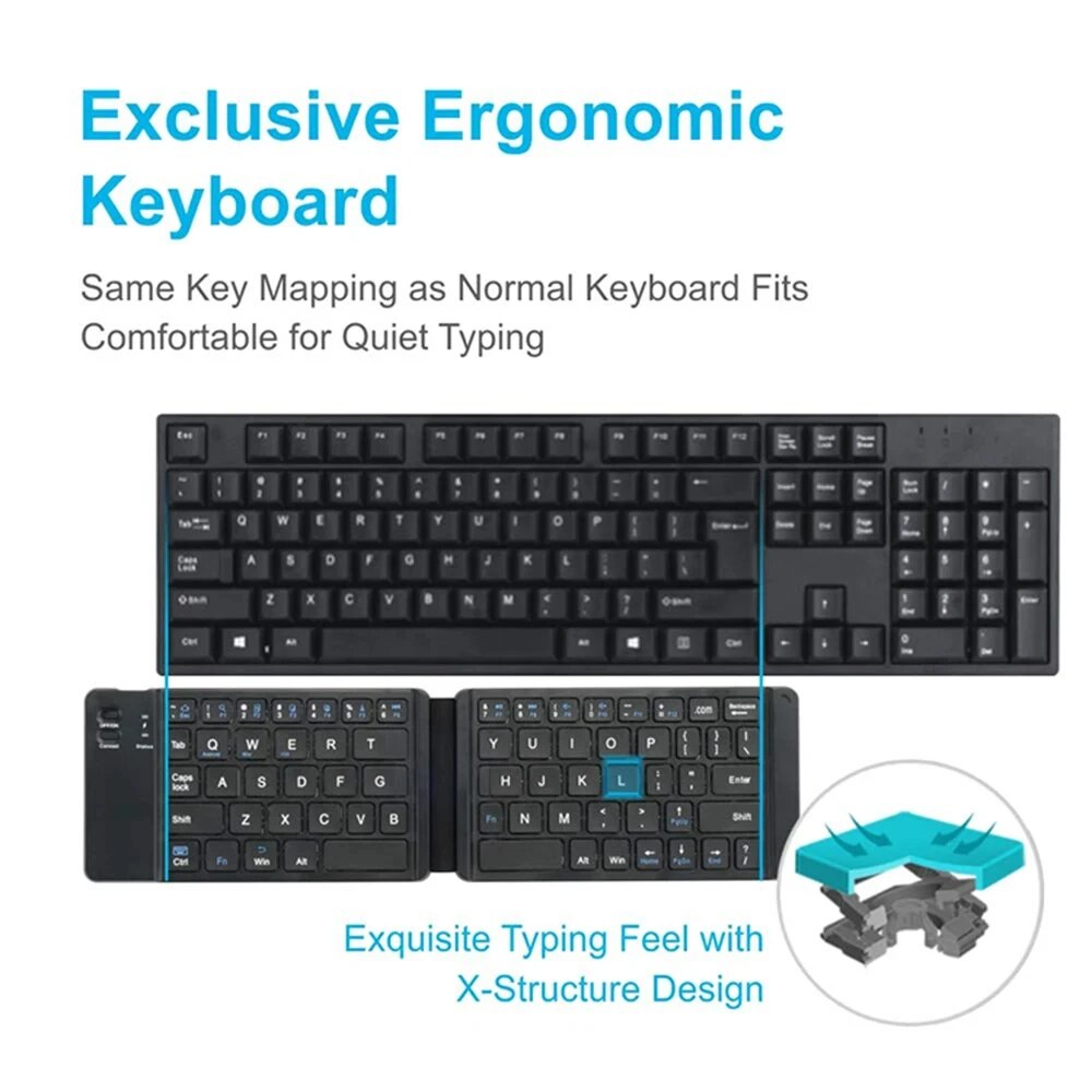 Folding Bluetooth Keyboard For - Wireless Keyboard Mini avis et prix