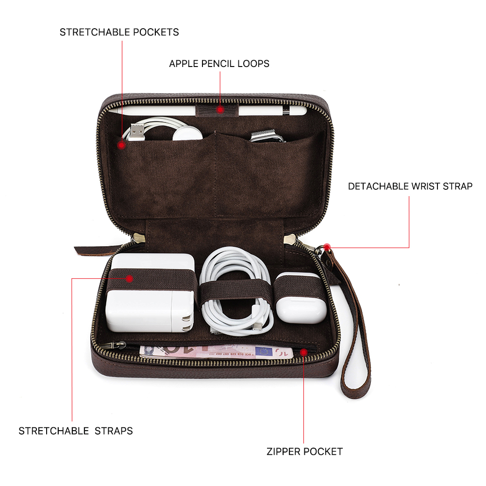Genuine Leather Portable USB D - Electronics And Gadgets With I avis et prix