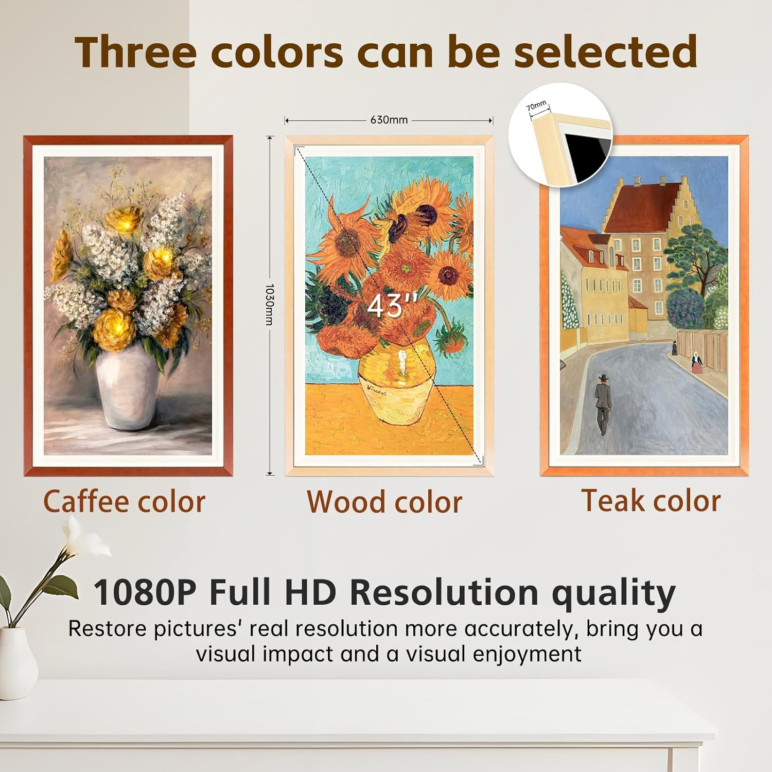 21.5 Inch Large Digital Photo  - Digital Photo Frame Wifi avis et prix