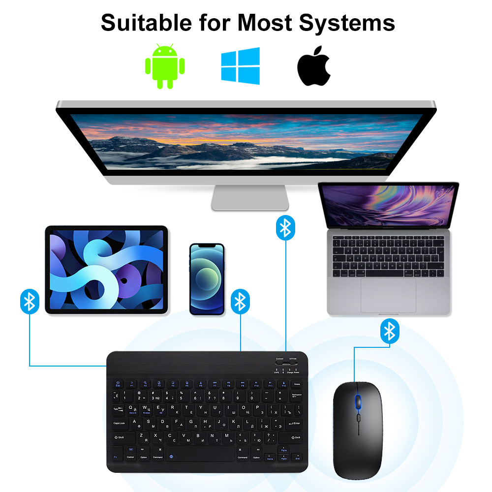 EMTRA Wireless Keyboard Blueto - Wireless Keyboard Mini avis et prix