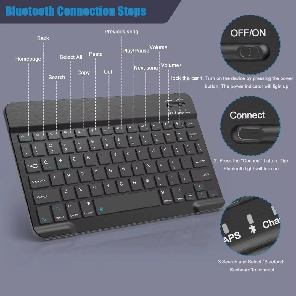 Bluetooth 5.0 Wireless Keyboar - Wireless Keyboard Mini avis et prix