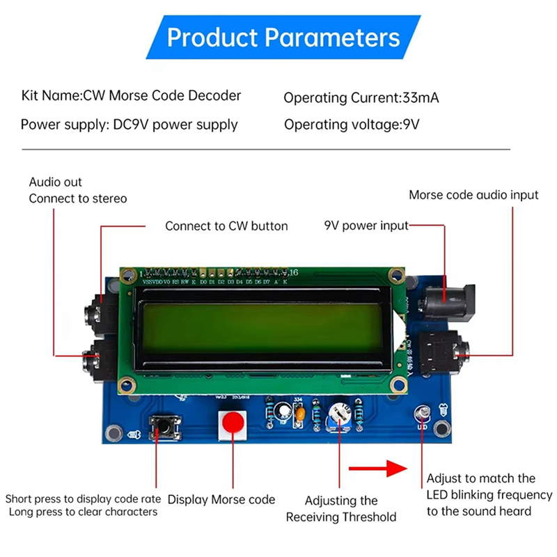 ELECT-2X DIY CW Trainer Decode - Election Electronics & Gadgets Store Woocommerce Theme avis et prix