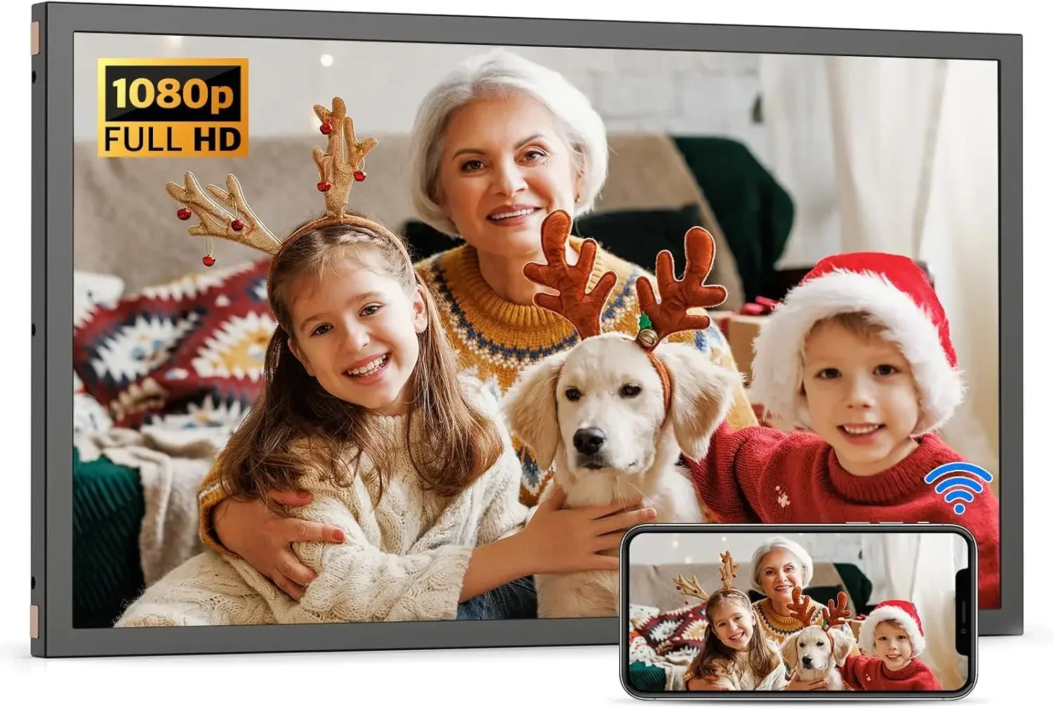 Large Digital Picture Frame 21 - Digital Photo Frame Wifi avis et prix