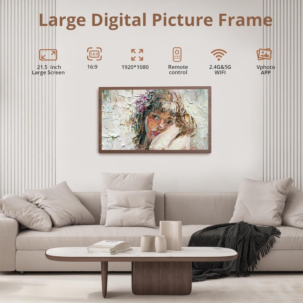 JHZ for NEW Large Digital Pict - Digital Photo Frame Wifi avis et prix