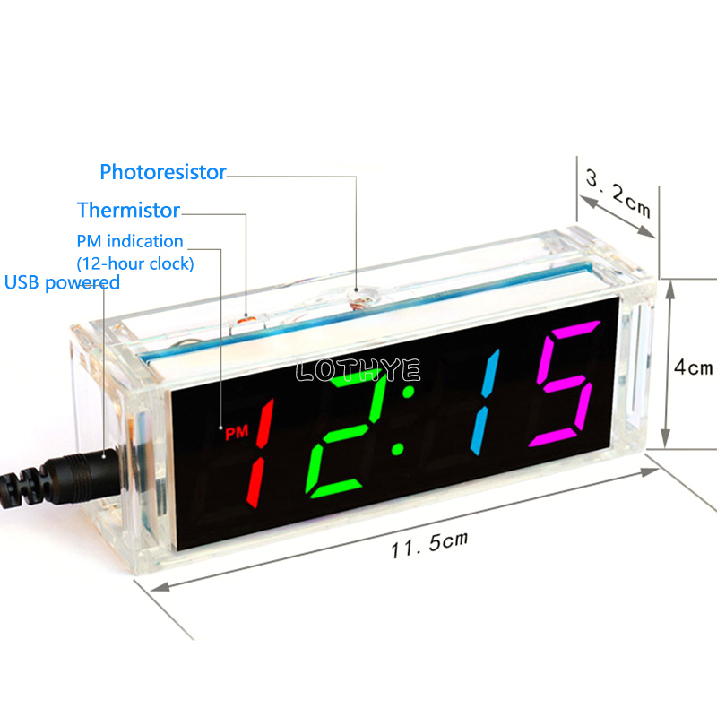 Digital Tube DIY Clock Kit Tem - Diy Electronics Gadgets avis et prix