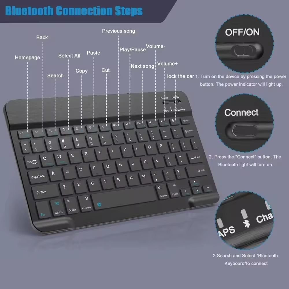 Bluetooth Wireless Keyboard Mo - Wireless Keyboard Mini avis et prix