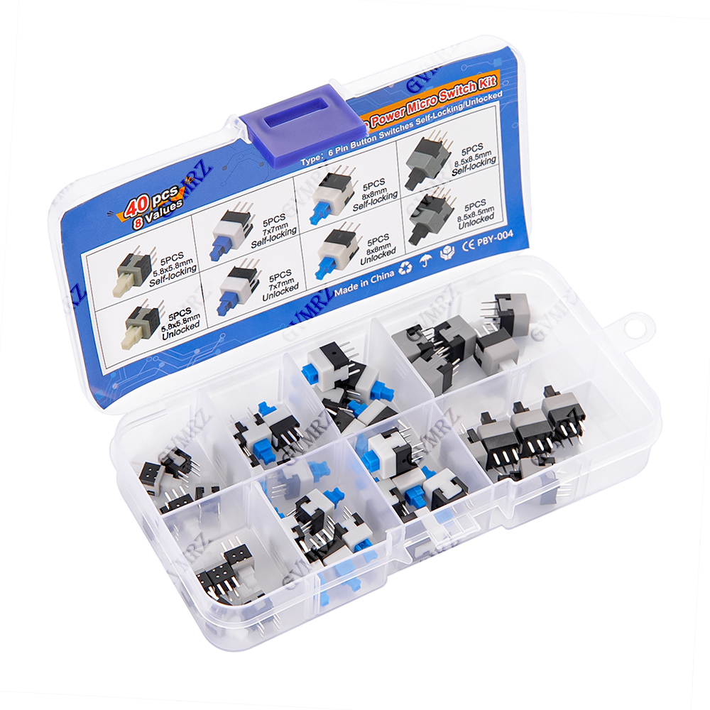40PCS 8Values Push Tactile Mic - Diy Electronics Gadgets avis et prix