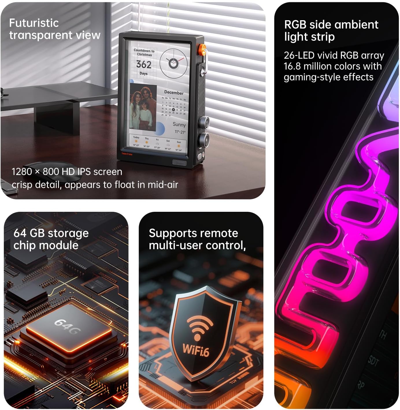 【2026】Divoom Times Frame WiFi  - Digital Photo Frame Wifi avis et prix