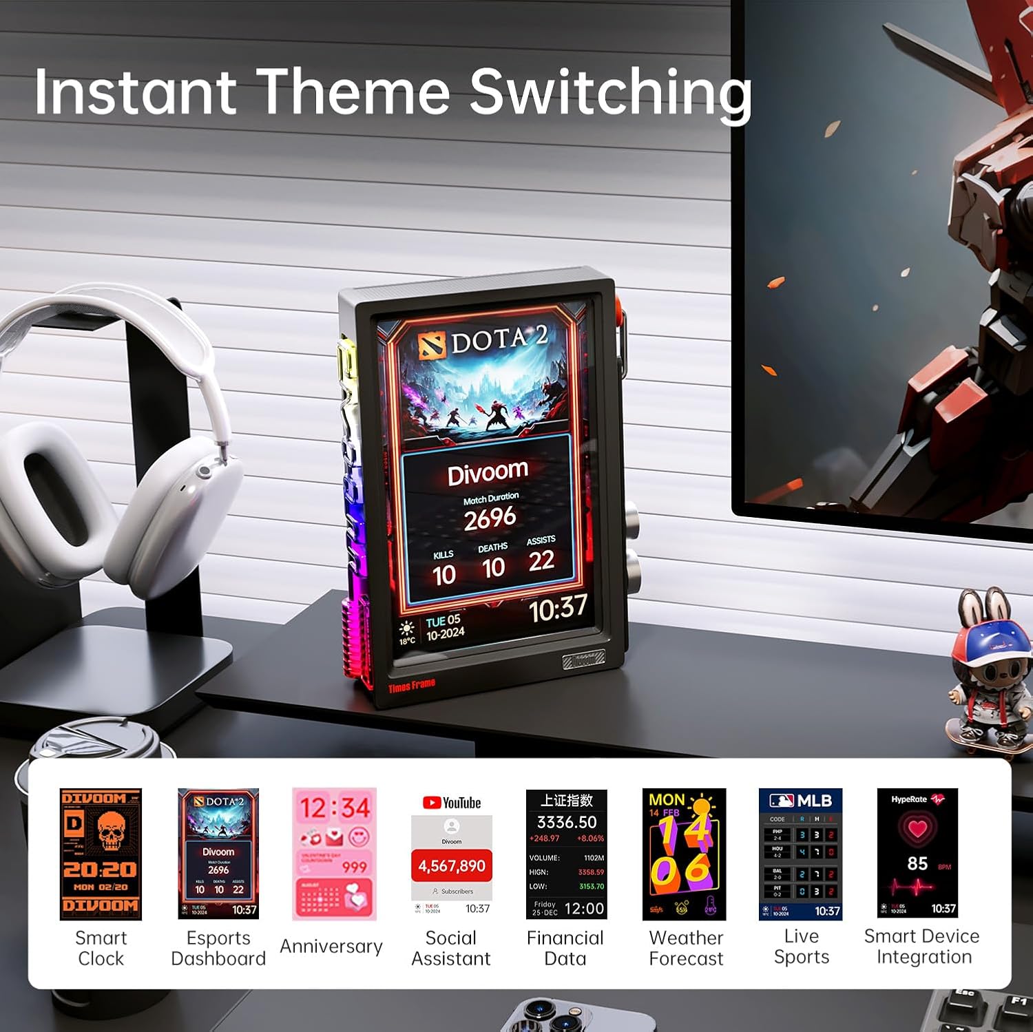 【2026】Divoom Times Frame WiFi  - Digital Photo Frame Wifi avis et prix