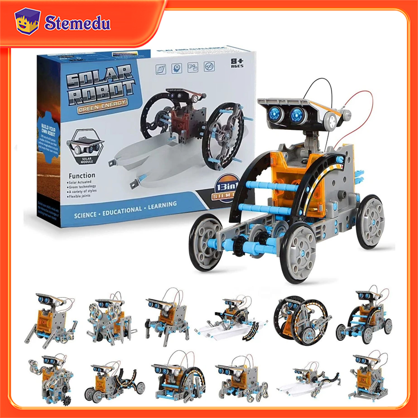 13 in 1 Solar Powered Robot Sc - Diy Electronics Gadgets avis et prix