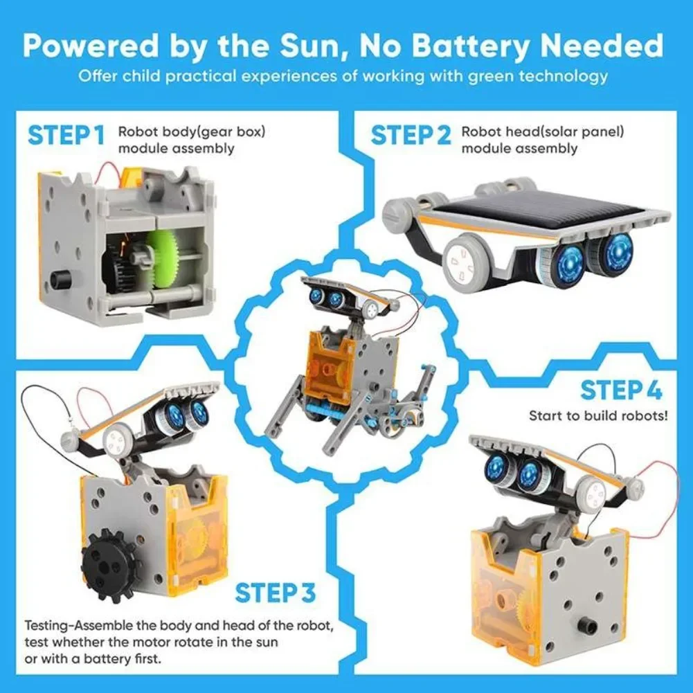 13 in 1 Solar Powered Robot Sc - Diy Electronics Gadgets avis et prix